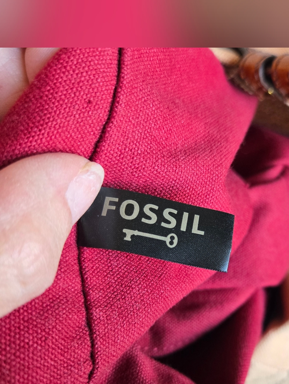 ***RARE*** Vintage Fossil Canvas Tote - Picture 11 of 12